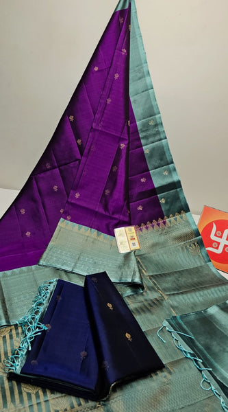 Pure handloom double warp kanchi silks
