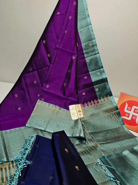 Pure handloom double warp kanchi silks
