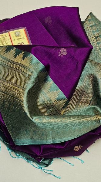 Pure handloom double warp kanchi silks