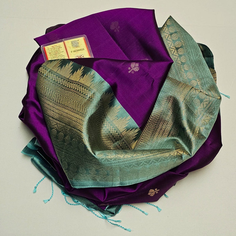 Pure handloom double warp kanchi silks