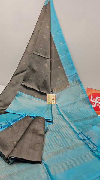 Pure handloom double warp kanchi silks