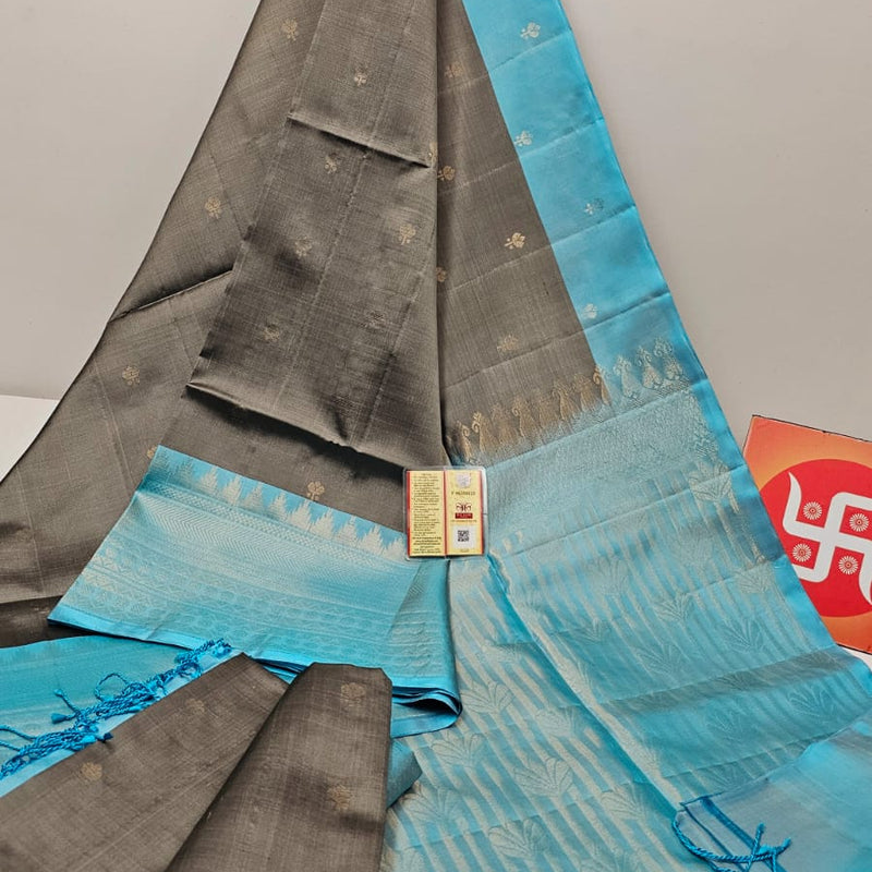 Pure handloom double warp kanchi silks