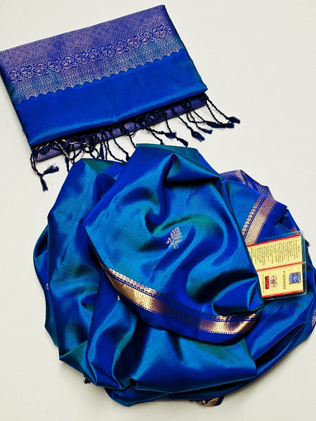 Pure Handloom Double Warp Kanchi Silks
