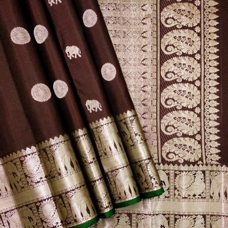 Pure kanjivaram handloom Bridal silk sarees