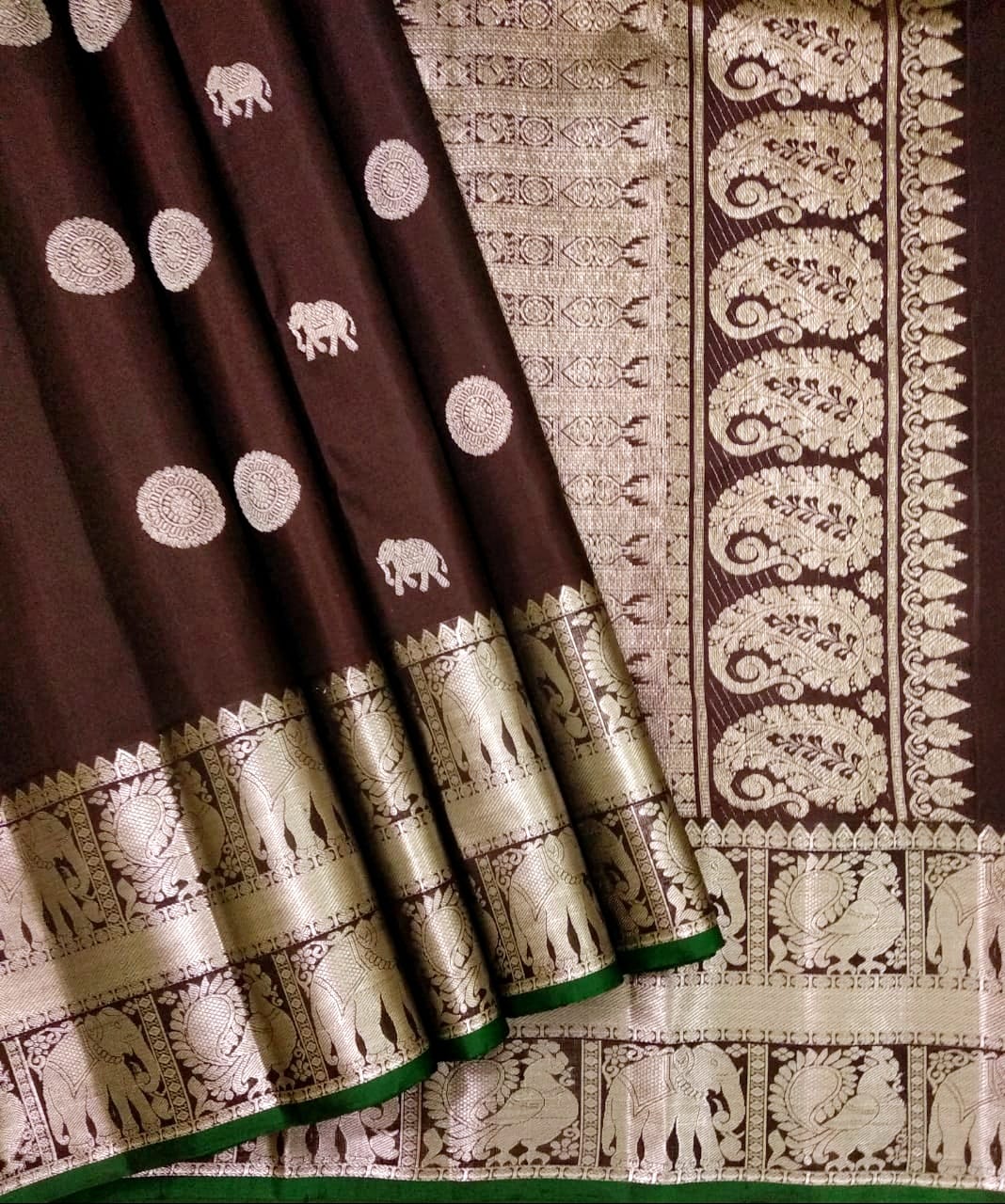 Pure kanjivaram handloom Bridal silk sarees