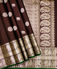 Pure kanjivaram handloom Bridal silk sarees