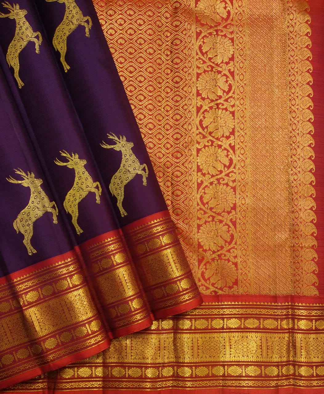 Pure kanjivaram handloom Bridal silk sarees