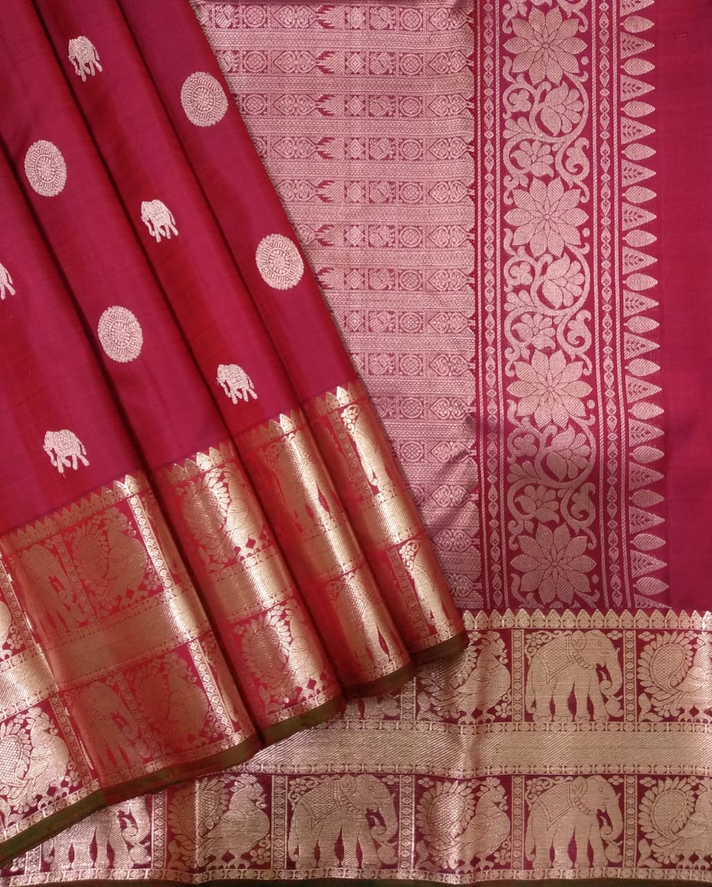Pure kanjivaram handloom Bridal silk sarees
