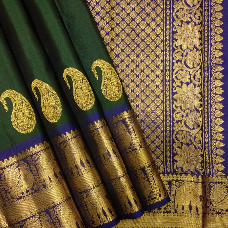 Pure kanjivaram handloom Bridal silk sarees