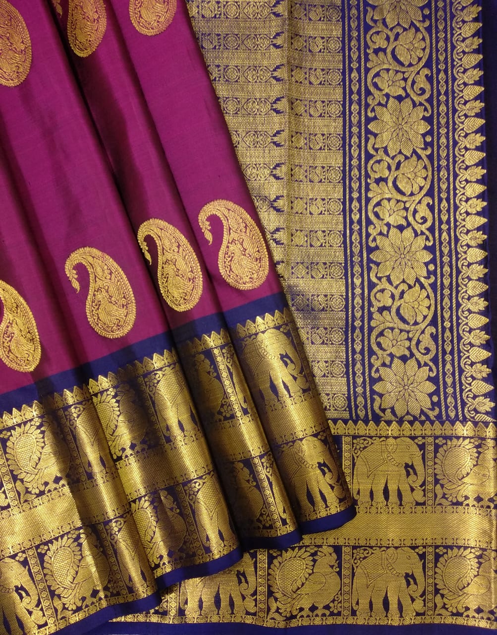 Pure kanjivaram handloom Bridal silk sarees