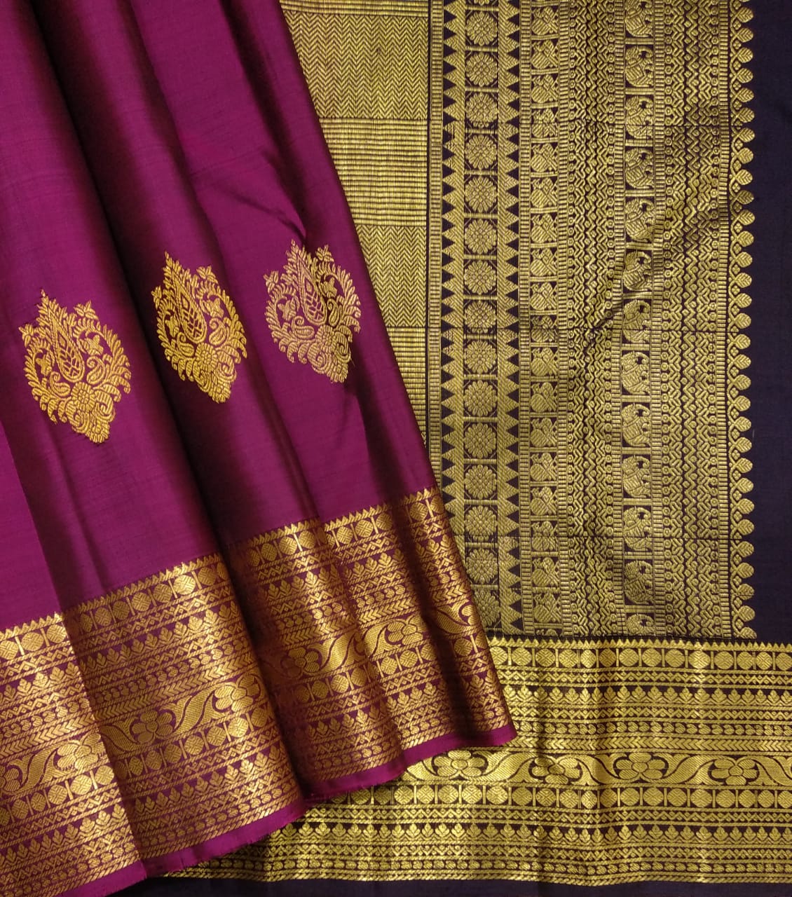Pure kanjivaram handloom Bridal silk sarees