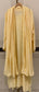 Pure Mulmul Semi-Stitched Kurta Dupatta Set with Jaali Motifs