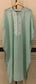 Pure Mulmul Kurta Set with Jaali Motifs for Chic Daywear