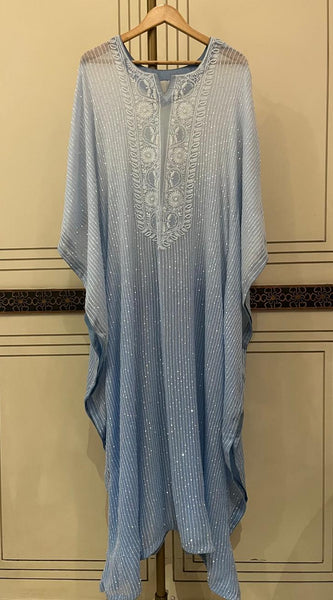 Pure Mulmul Kurta Set with Jaali Motifs for Chic Daywear