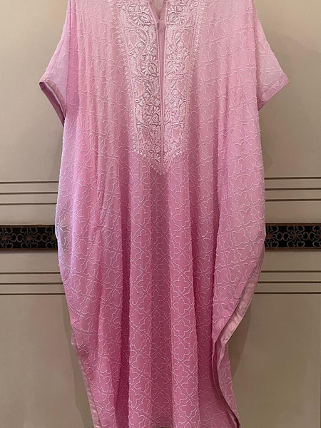 Pure Mulmul Kurta Set with Jaali Motifs for Chic Daywear