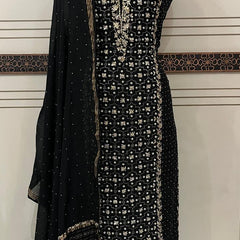 Pure Mul Chanderi Kurta Dupatta Set with Mukaish Pitta Work