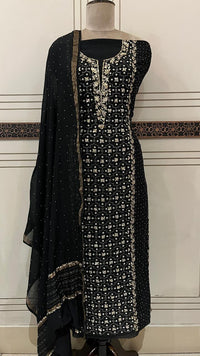 Pure Mul Chanderi Kurta Dupatta Set with Mukaish Pitta Work