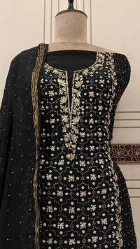 Pure Mul Chanderi Kurta Dupatta Set with Mukaish Pitta Work