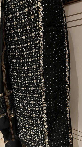 Pure Mul Chanderi Kurta Dupatta Set with Mukaish Pitta Work