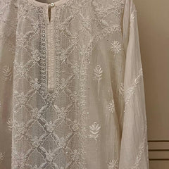 Pure mul chanderi  Kurta and Dupatta Set
