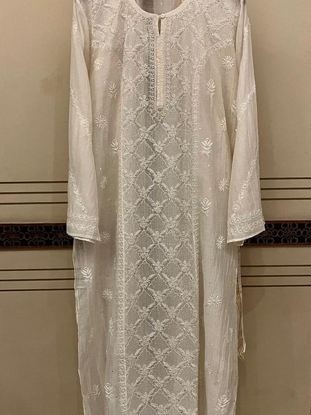 Pure mul chanderi  Kurta and Dupatta Set