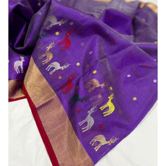 Raw mango pattu pure soft silk all hiran kinaar scart jangla butta