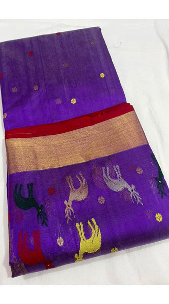 Raw mango pattu pure soft silk all hiran kinaar scart jangla butta