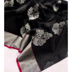 Raw mango pattu pure soft silk all over Meena butta
