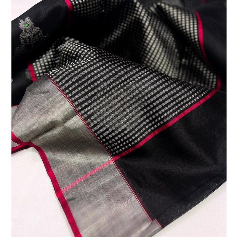 Raw mango pattu pure soft silk all over Meena butta