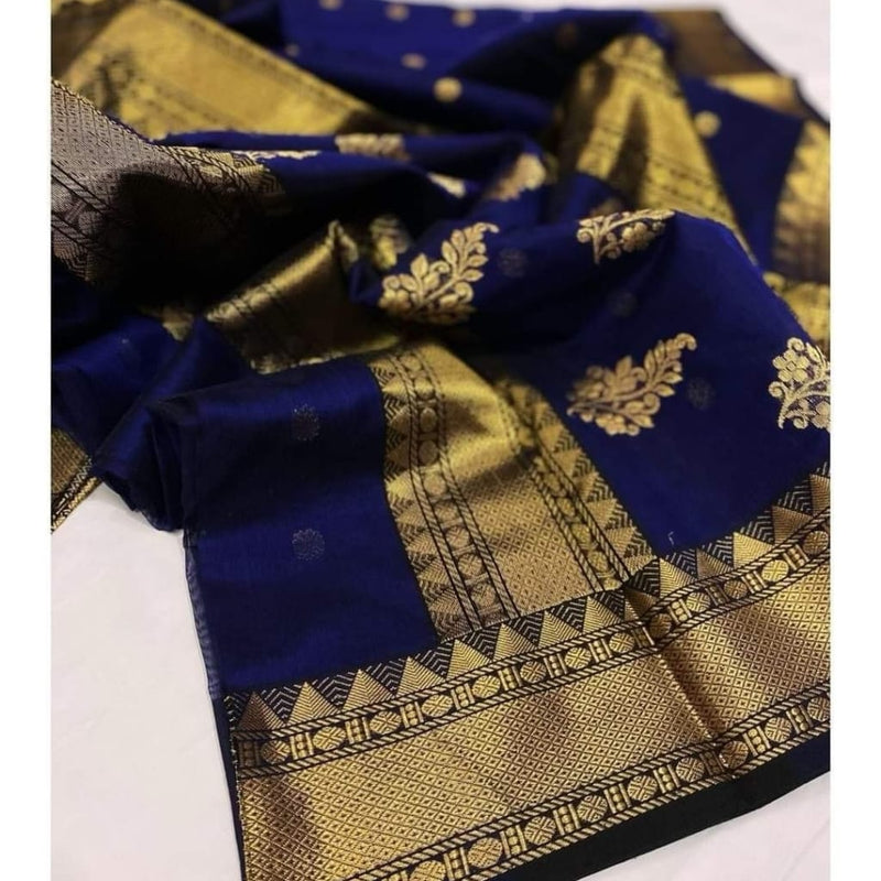 Chanderi handloom masrize silk saree all over ghani butti