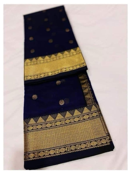 Chanderi handloom masrize silk saree all over ghani butti
