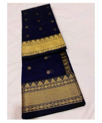 Chanderi handloom masrize silk saree all over ghani butti