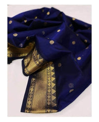 Chanderi handloom masrize silk saree all over ghani butti