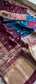 Luxurious Silver Banarasi Weave Satin Crepe Saree