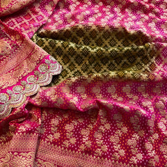 Elegant Bandhani Banarasi Khaddi Georgette Dupatta