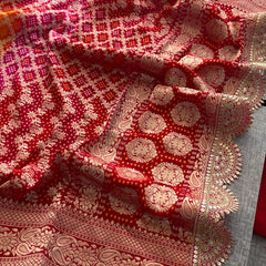 Elegant Bandhani Banarasi Khaddi Georgette Dupatta