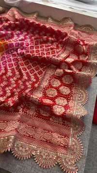 Elegant Bandhani Banarasi Khaddi Georgette Dupatta