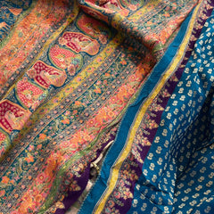 Luxurious Meena Banarasi Munga Tussar Silk Saree