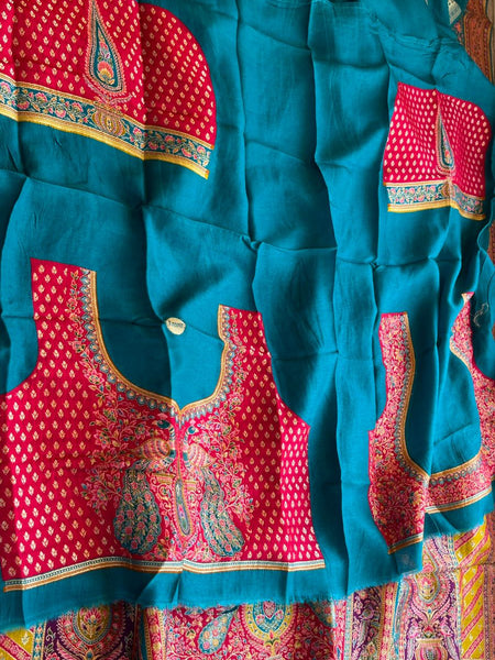 Pure Munga Tussar Silk Saree with Meena Banarasi Weaving