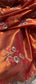 Handloom Zari Tissue Silk Saree with Zardozi, Pearl & Sequins Work