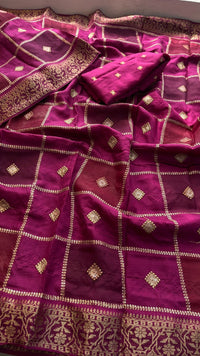 Pure Munga Silk Saree with Banarasi Weaving