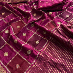 Pure Munga Silk Saree with Banarasi Weaving