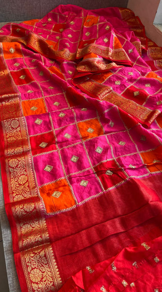 Pure Munga Silk Saree with Banarasi Weaving