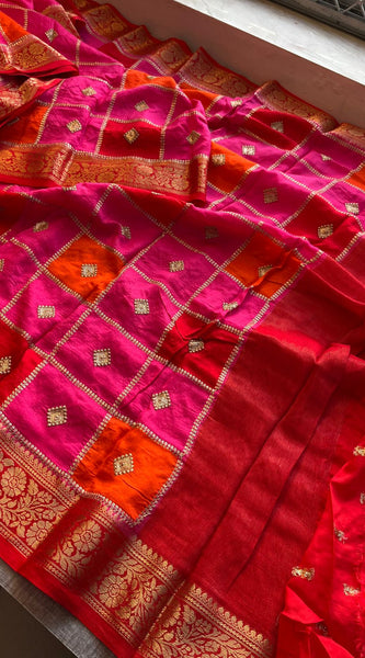 Pure Munga Silk Saree with Banarasi Weaving