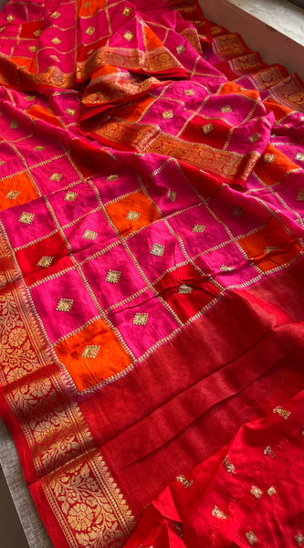 Pure Munga Silk Saree with Banarasi Weaving