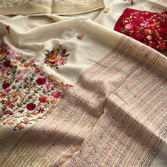 Pure Munga Silk Saree with Hand Knot & Katha Banarasi Weaving