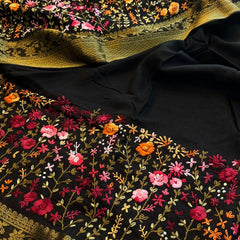 Pure Munga Silk Saree with Hand Knot & Katha Banarasi Weaving