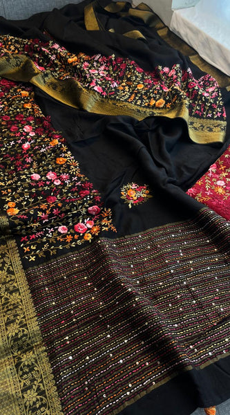 Pure Munga Silk Saree with Hand Knot & Katha Banarasi Weaving