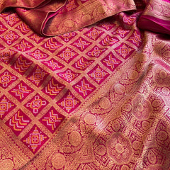 Pure Munga Silk Saree with Meena Banarasi Weaving