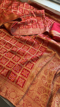 Pure Munga Silk Saree with Meena Banarasi Weaving